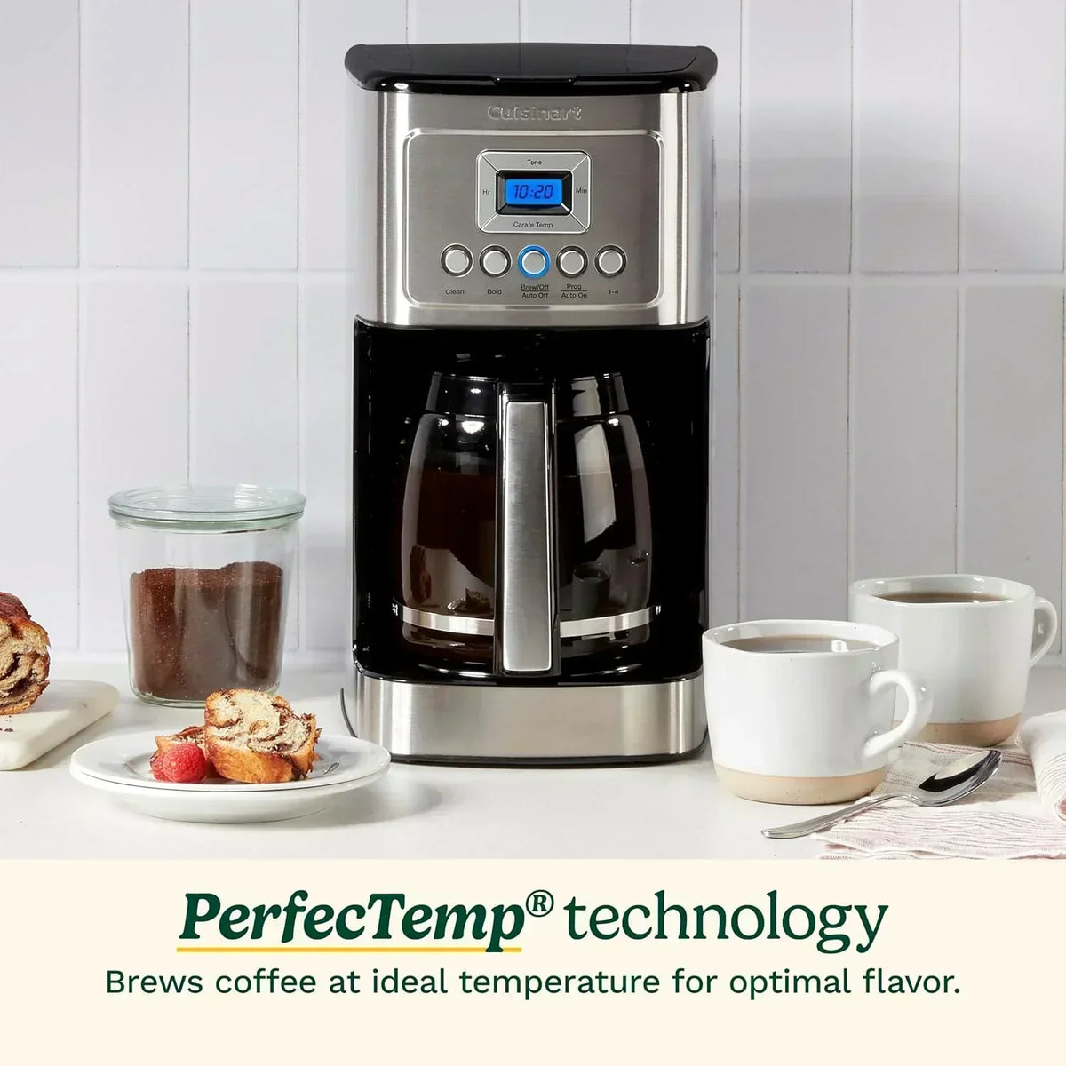 Cuisinart DCC-3200P1 Coffee Maker Fully Automatic with Brew Strength Control