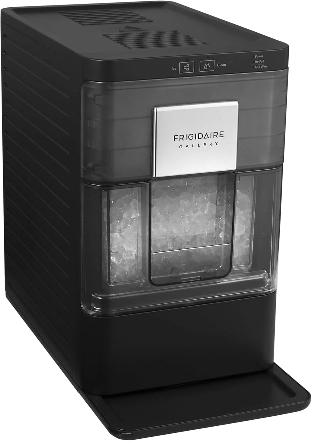 FRIGIDAIRE Gallery Countertop Crunchy Chewable Nugget Ice Maker, 44lbs per Day, Auto Self Cleaning, 2.0 Gen, Black