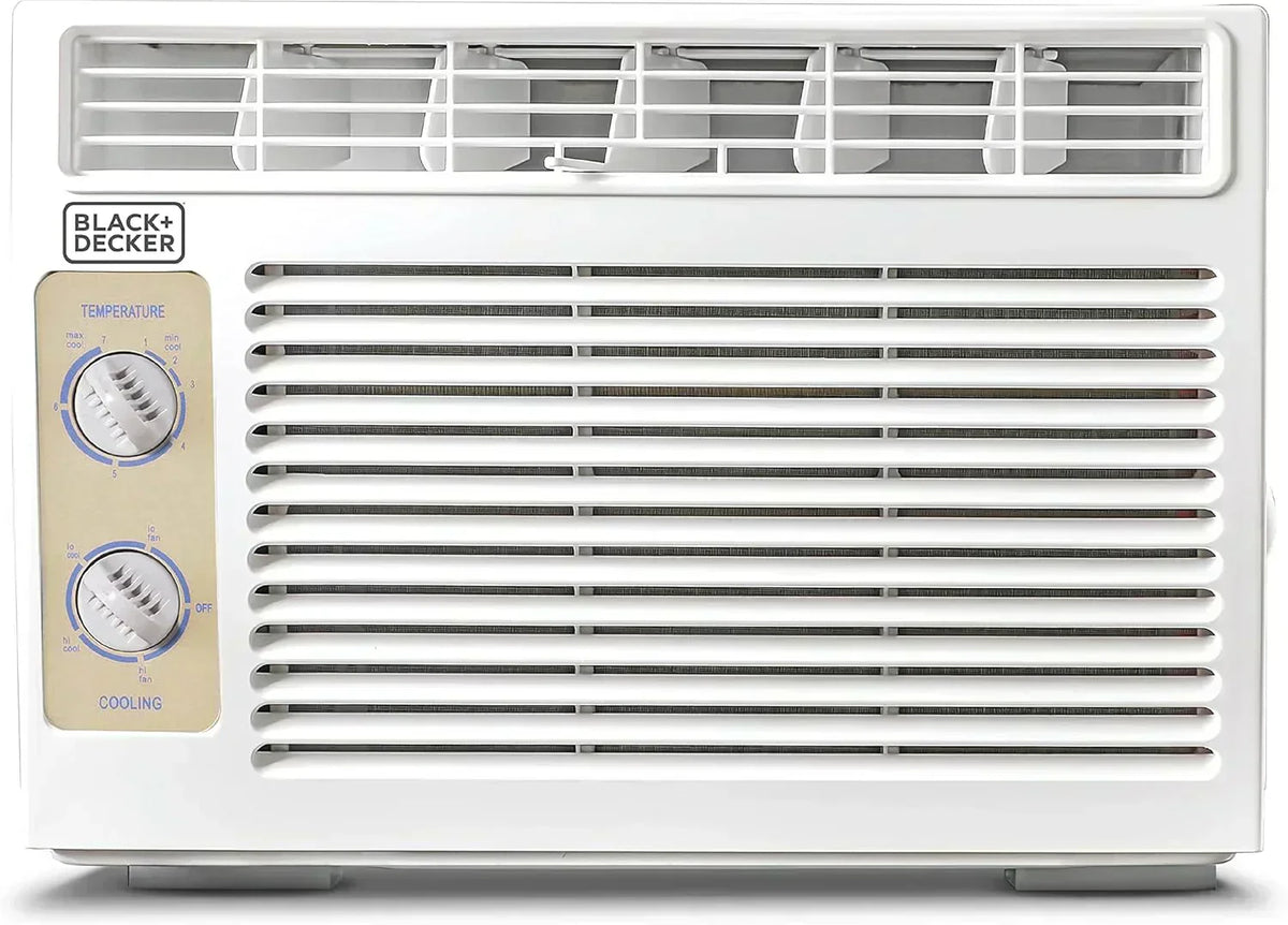 BLACK+DECKER Window Air Conditioner 5000 BTU Cools Up to 150 Square Feet AC Mechanical Controls