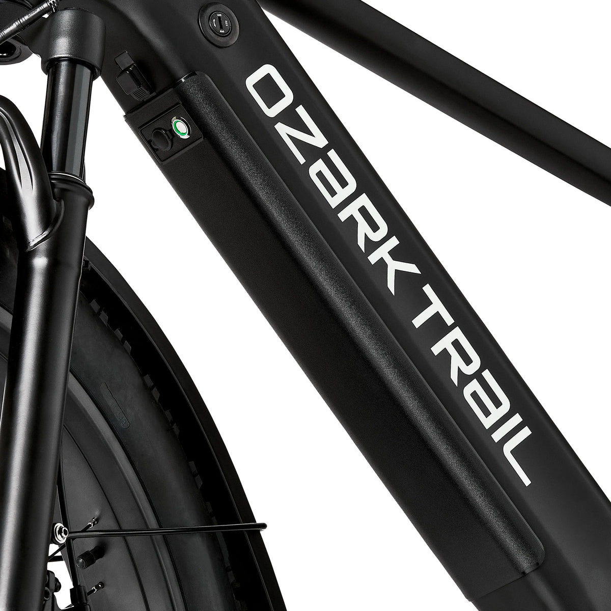 Ozark Trail Electric Fat Tire Bike, 26in, 48V, Class 2, Black, Fits Riders 5ft 2in - 6ft 1in - M.3 Ranger+