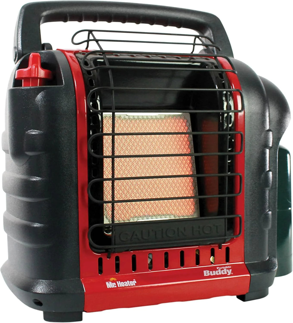 Portable Propane Radiant Heater, 4,000-9,000 BTU, for campers, workshops, patios, and more