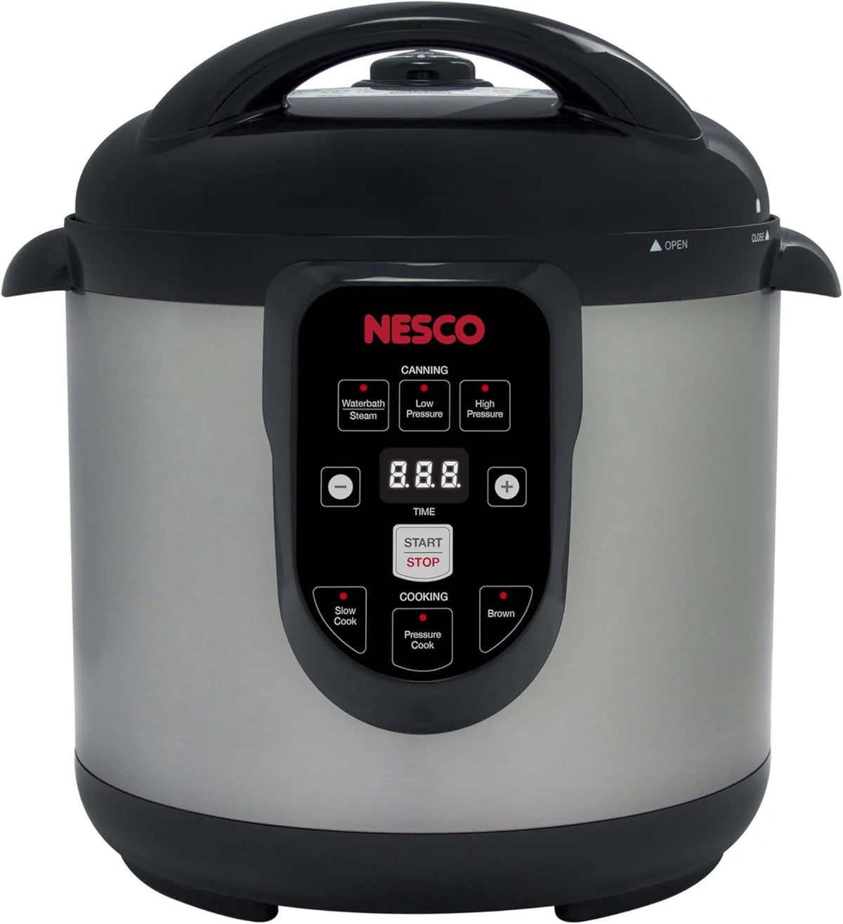 Nesco NPC-9 Smart Electric Pressure Cooker and Canner, Stainless Steel, 9.5 Qt