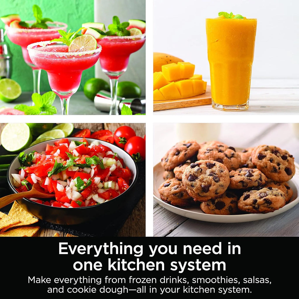 Ninja Mega Kitchen System, 1500-Watt, 72-Ounce Full-Size Blender and 8-Cup Food Processor with (2) 16-Ounce To-Go Cups