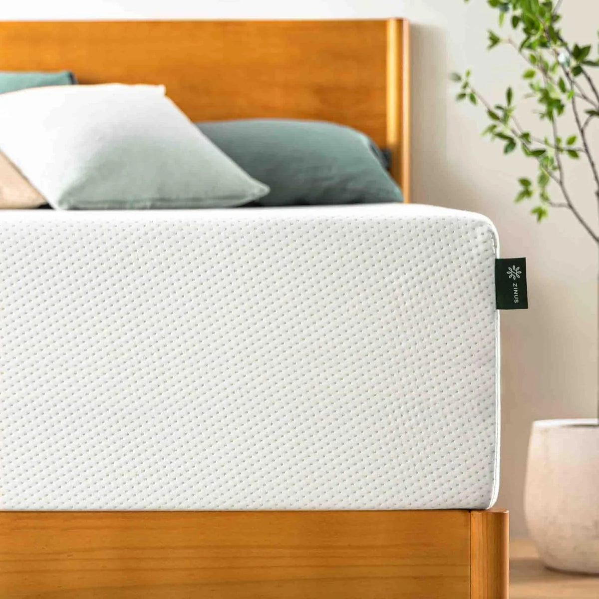 Zinus Lumbar+ Premium 14 Inch Memory Foam Mattress, Lumbar Support, Targeted Pressure Relief, Cooling Gel and Green Tea, Cool-to-The-Touch Cover, Medium Firm Feel, CertiPUR US Certified, King