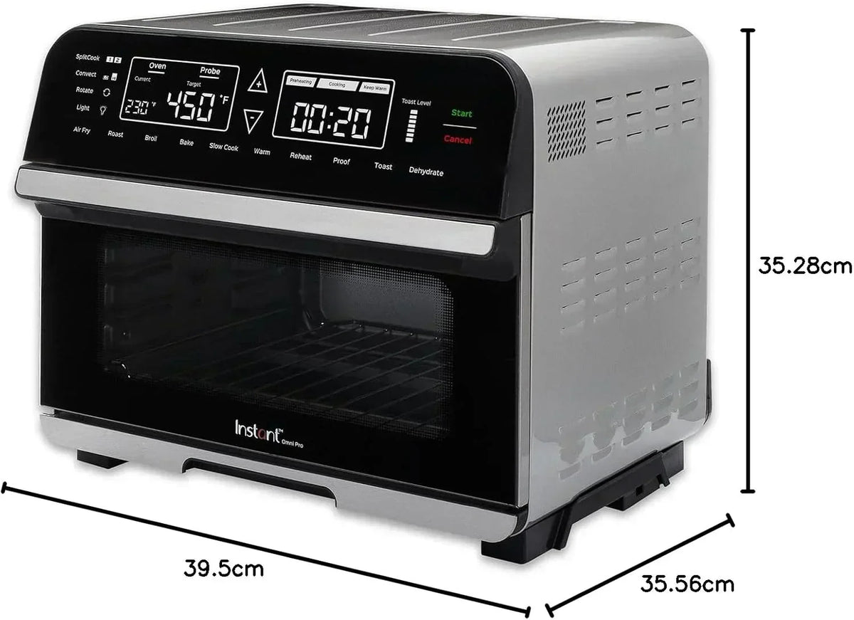 Instant Pot Omni Plus 19QT/18L Toaster Oven Air Fryer 10-in-1 Functions Fits 12 Pizza Crisp Broil