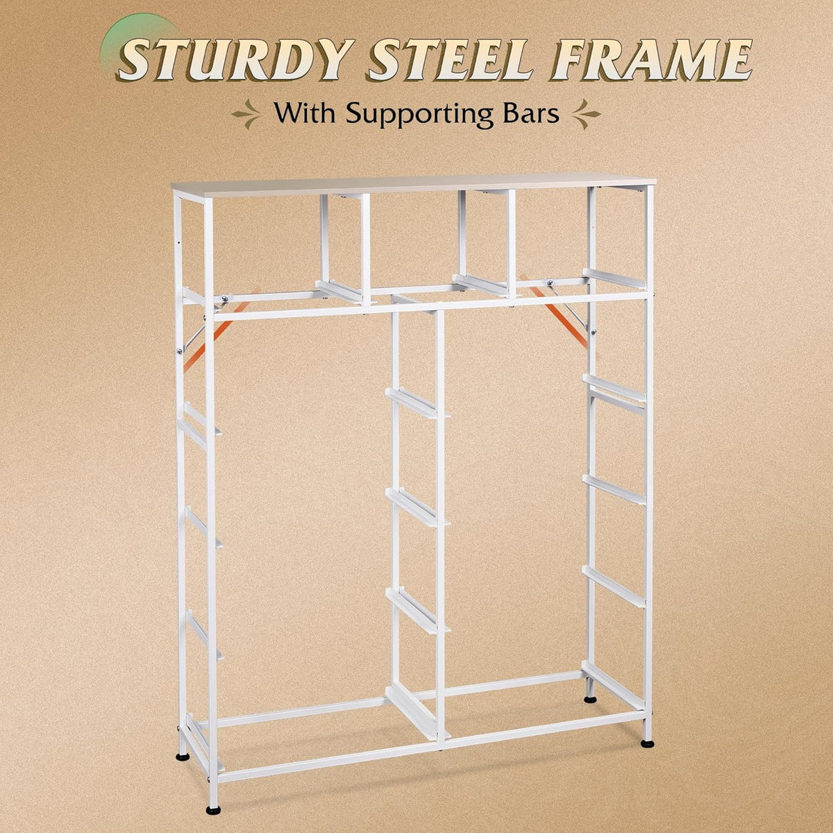 Storage Organizer Unit 11 Fabric Bins Storage Drawers Organizer Steel Frame Tall Storage Tower