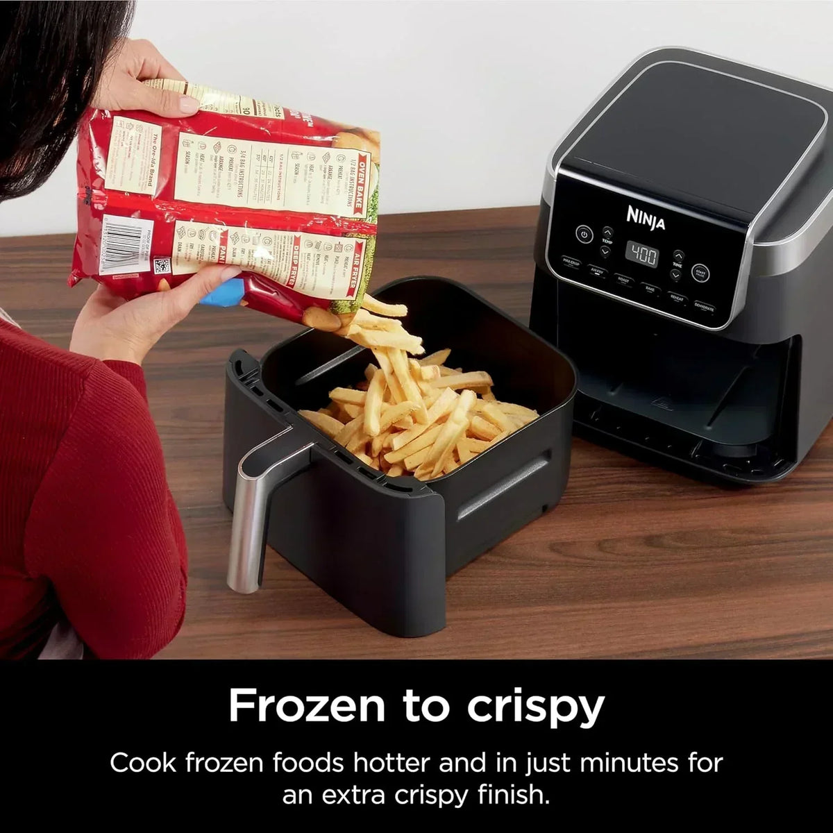 Ninja Air Fryer Pro XL 6-in-1 with 6.5 QT Capacity Max Crisp Air Fry Air Roast Bake