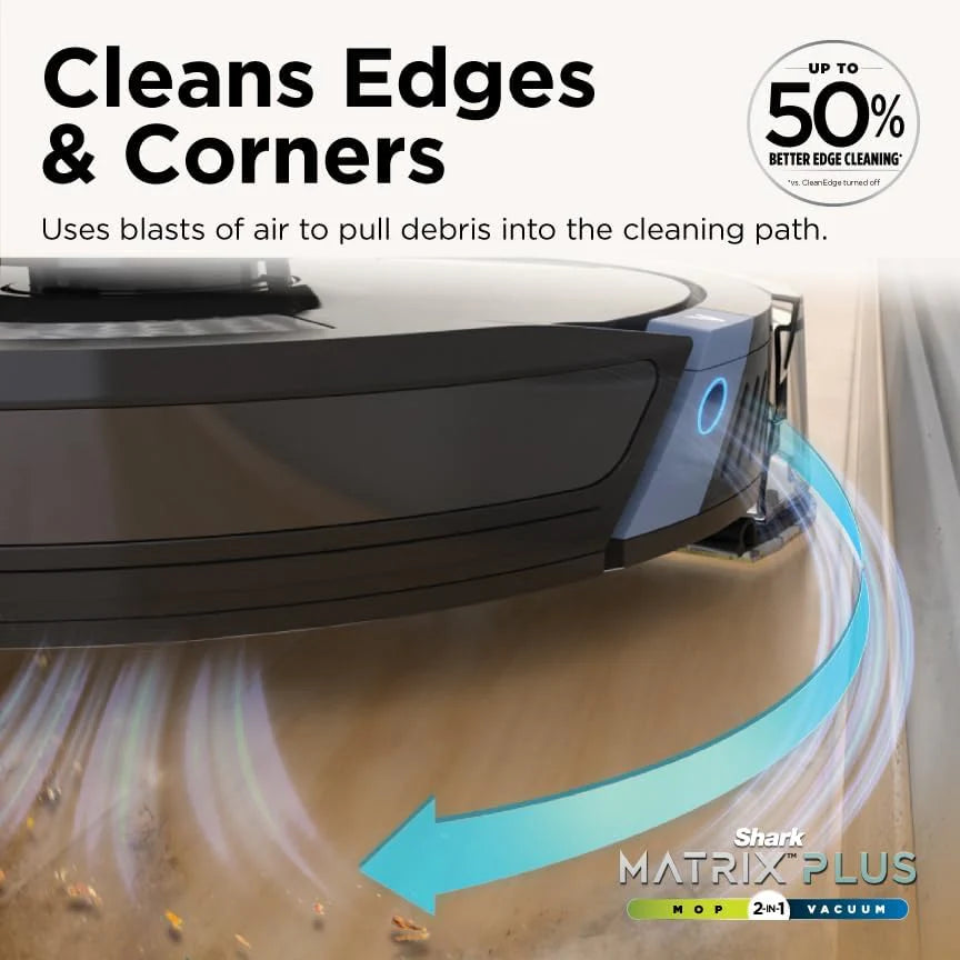 Robot Vacuum & Mop Combo, Powerful Suction, Matrix Plus, 60-Day Debris Capacity, HEPA Bagless Self Empty Base, Sonic Mopping, Home Mapping for Pet Hair - Carpets & Hardfloor, AV2610WA