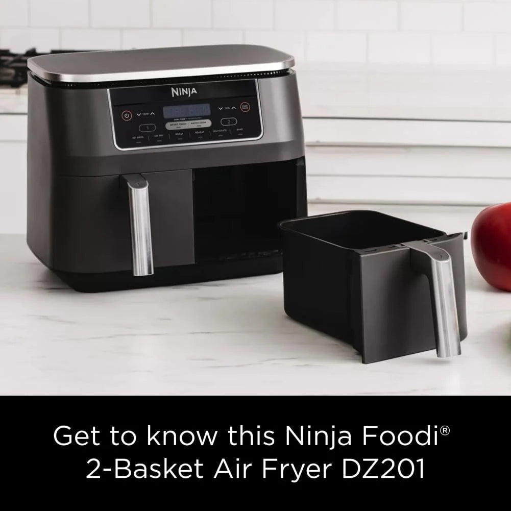 Ninja Foodi 6-in-1 FlexBasket Air Fryer with 7-Quart MegaZone and Basket Divider