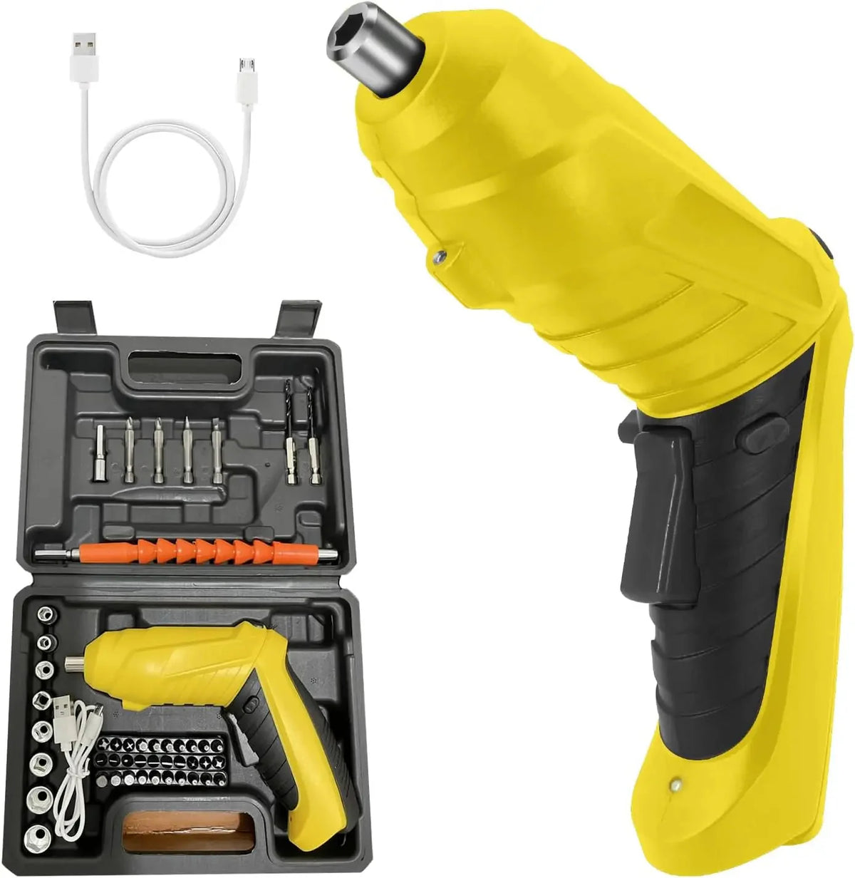 Rechargeable Electric Screwdriver Set 3.6V Cordless with 47 Piece Accessories