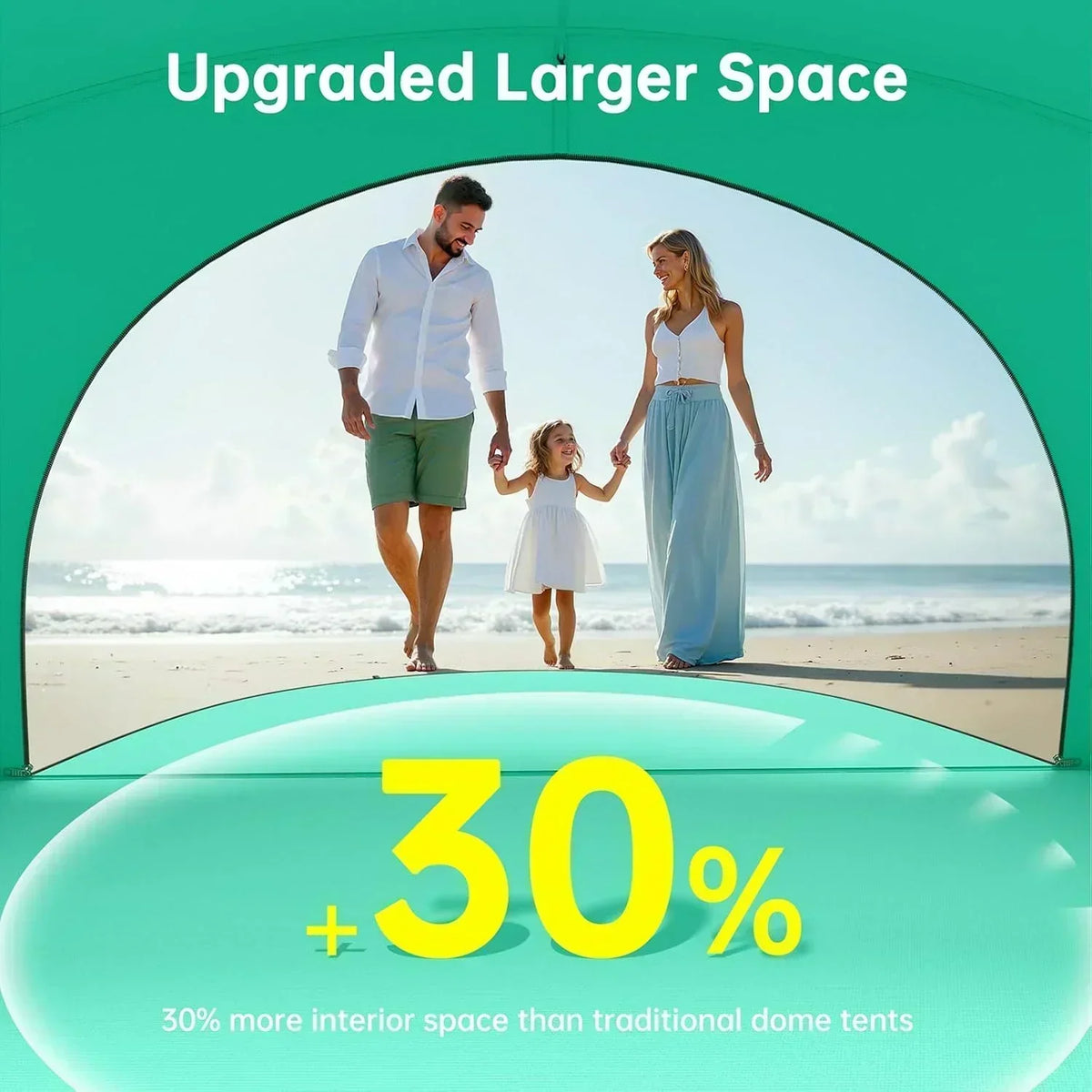 Beach Tent Sun Shelter Beach Shade Tent with UPF50+ UV Protection Beach Sun Shelter Beach Shade