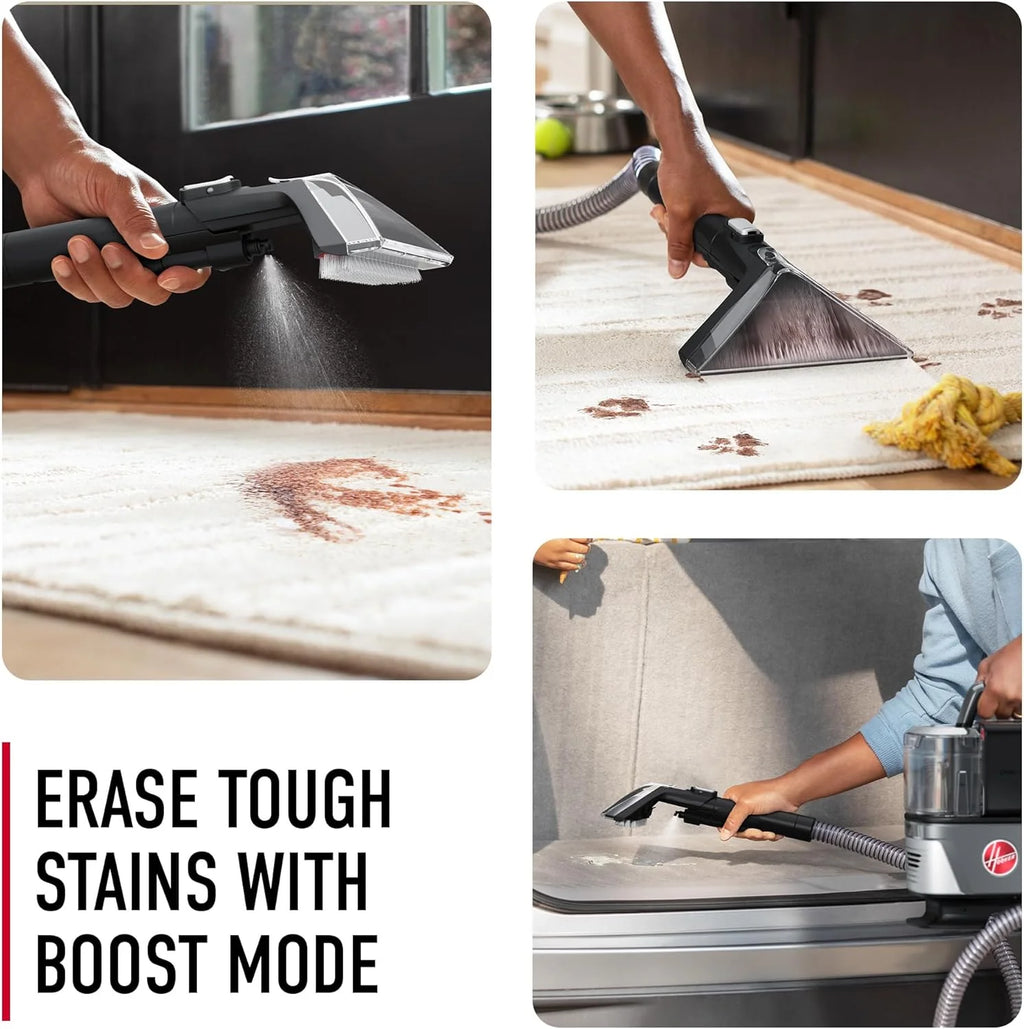Hoover CleanSlate Plus Portable Carpet & Upholstery Spot Cleaner with Powerful Suction and Multiple Tools