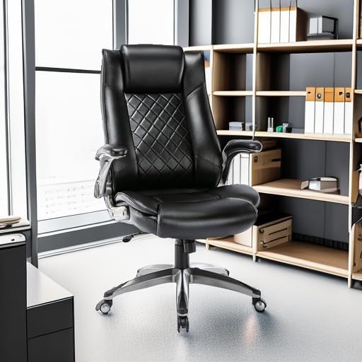 Executive Office Chair Computer Desk Chair Swivel Home Office Chair Upgraded Casters