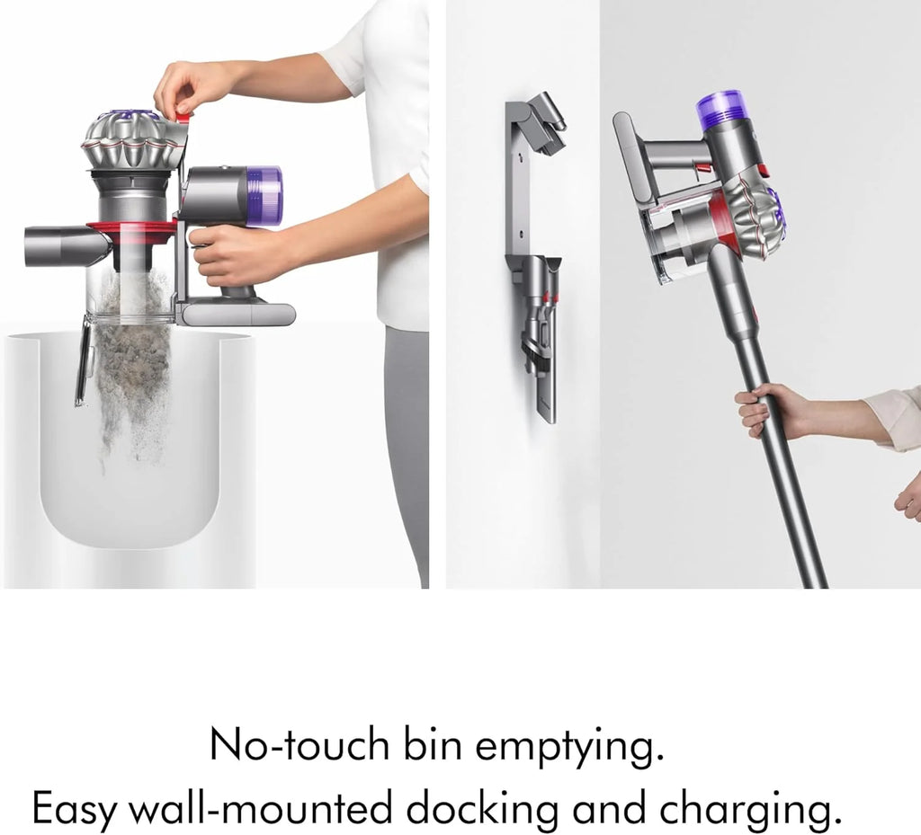 Dyson V8 Plus Cordless Vacuum, Cleans Hard Floors and Carpets, Detangles, Converts to Handheld, 115AW, 2 Power Modes, Up to 40 Minutes¹