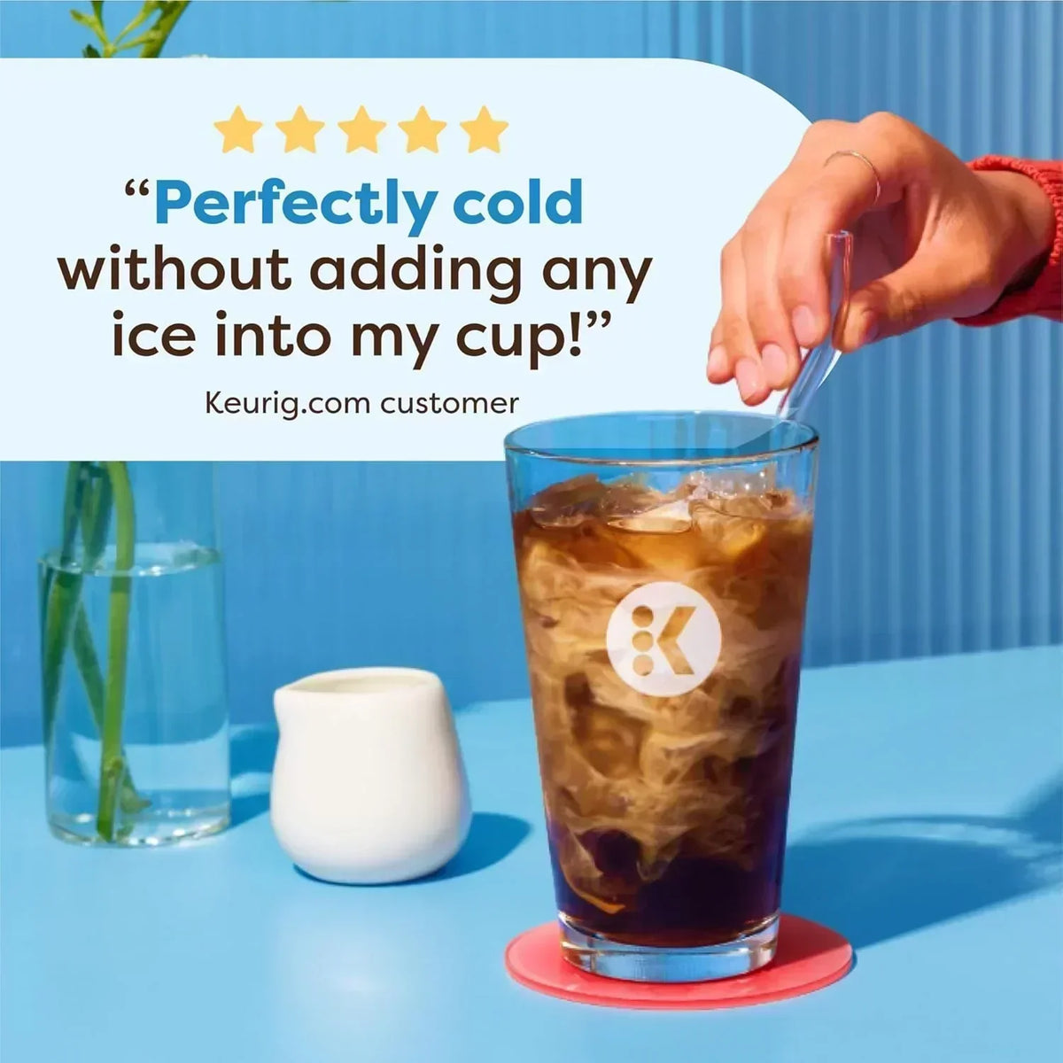 K-Brew+Chill Iced and Hot Single-Cup Coffee Maker with 70-ounce Removable Water Tank
