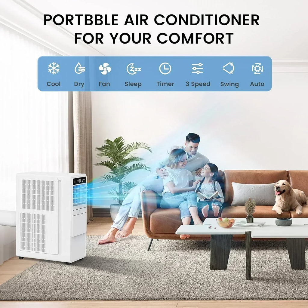 12000 BTU Portable Air Conditioners for Room up to 500 sq.ft Free Standing Quiet Portable AC Unit