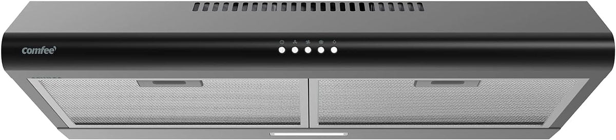 Comfee 30 Under Cabinet Ducted/Ductless Convertible Slim Vent Durable Stainless Steel Kitchen Reusable Filter