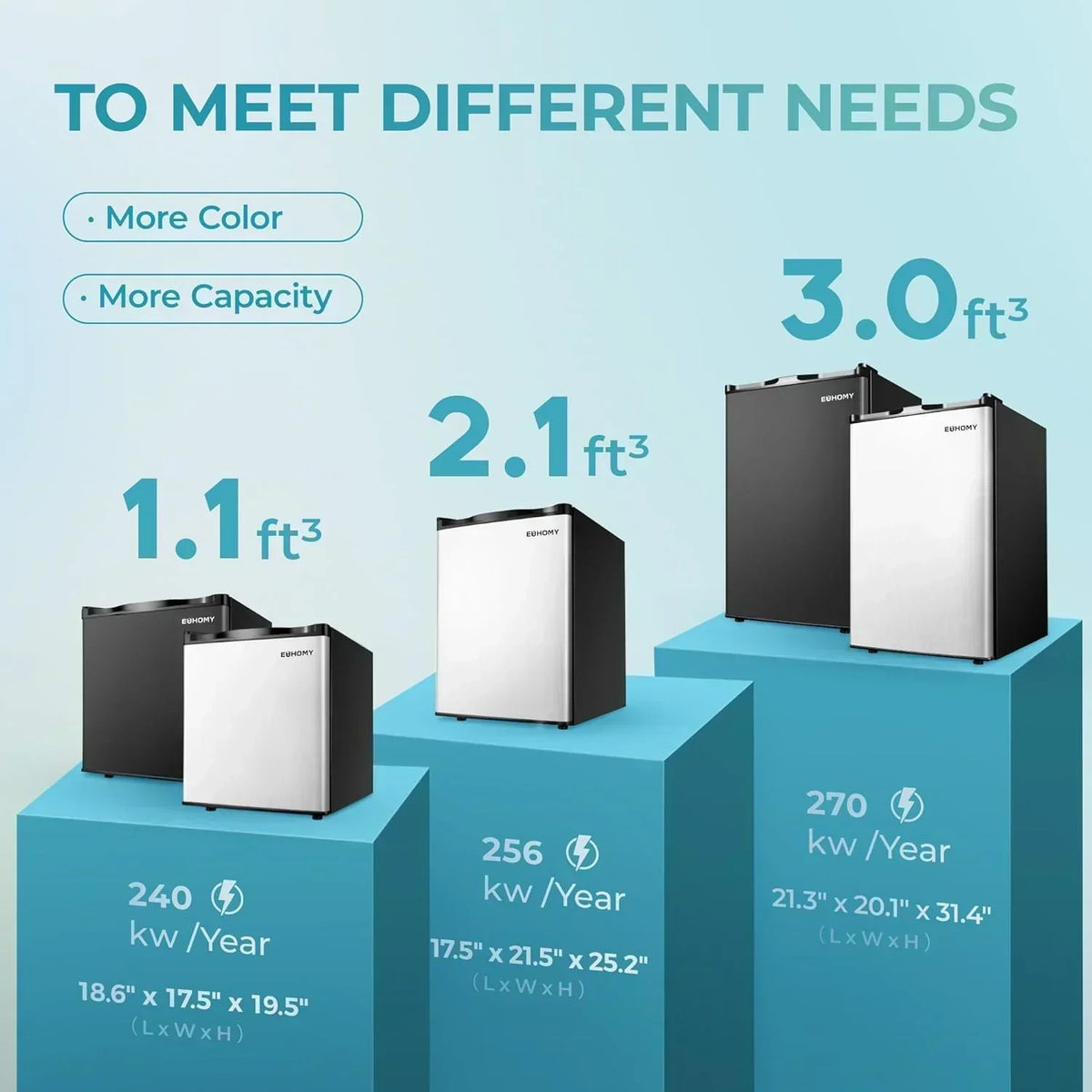 Upright freezer 3.0Cubic Feet Single Door Compact Mini Freezer with Reversible Door Small freezer
