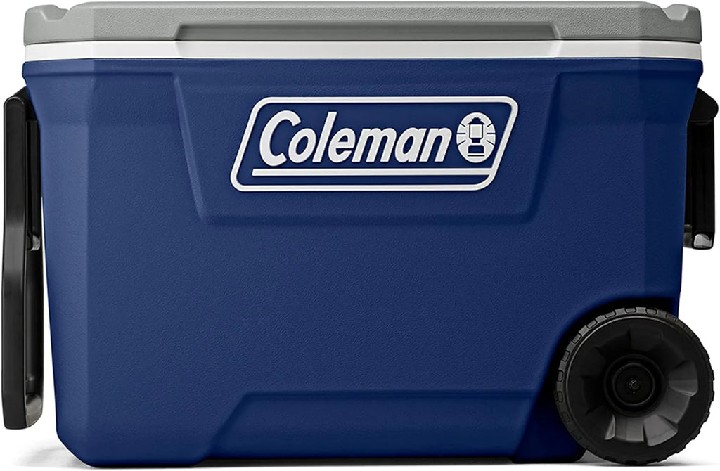 Coleman Insulated Portable Rolling Cooler with Wheels, Leak-Proof Outdoor Hard Cooler, Keeps Ice for Up to 5 Days, 100 Quart