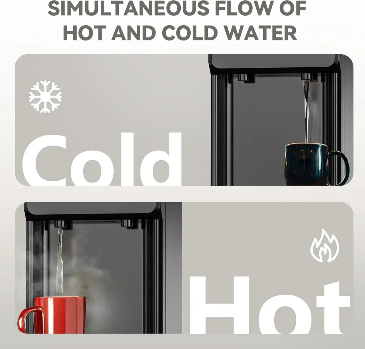 EUHOMY cold water and cold water distributor Safety lock Cold water configuration