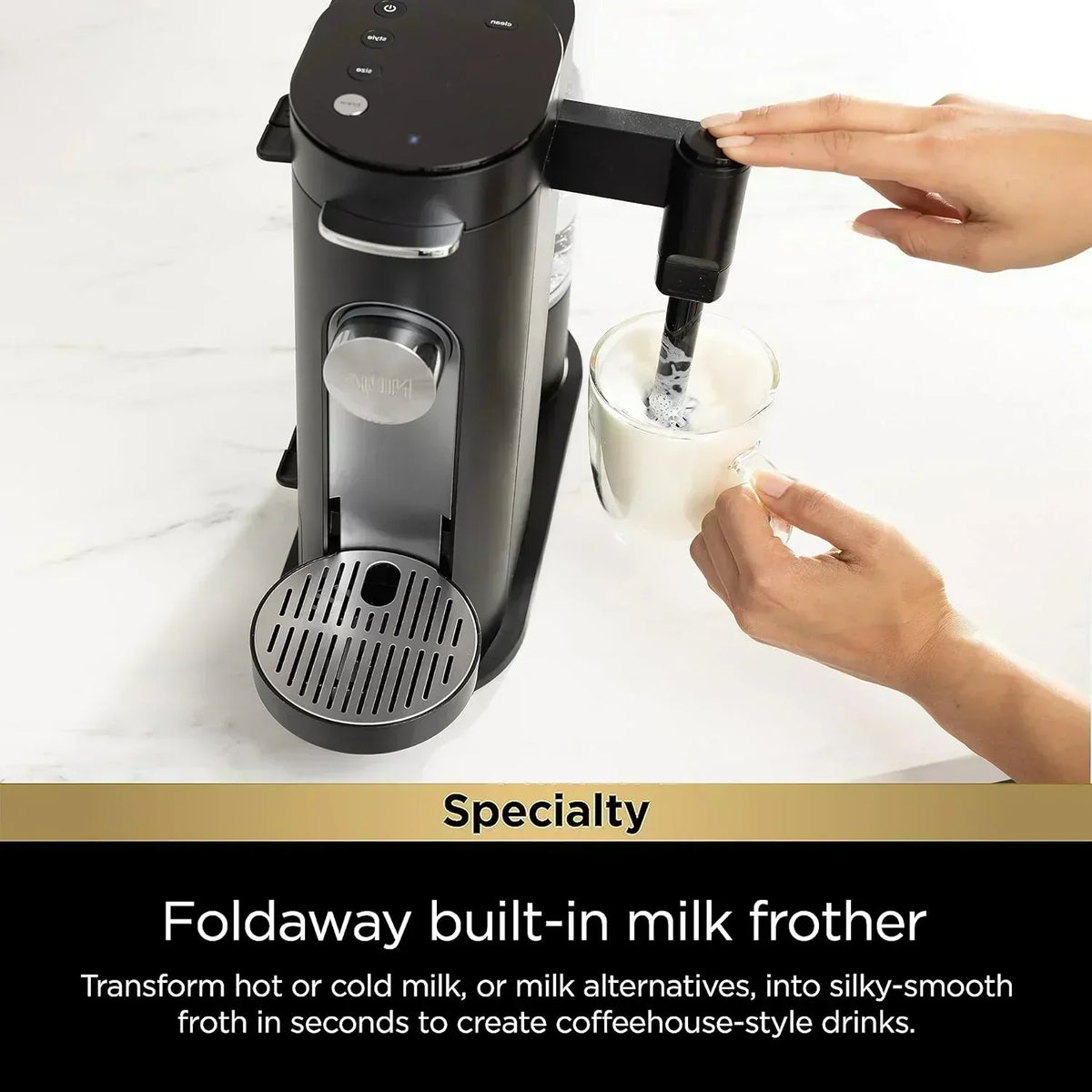 Ninja Coffee Maker Single Cup Brews with pods and grounds K-Cup compatible 4 brewing methods