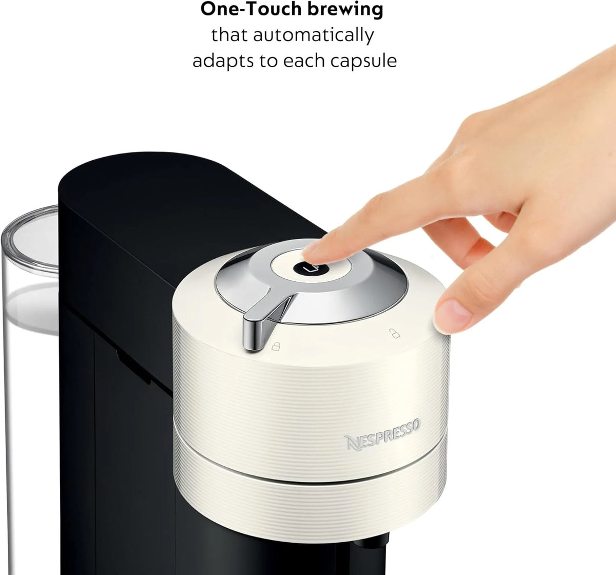 Nespresso Vertuo Next Coffee and Espresso Maker by De'Longhi, White