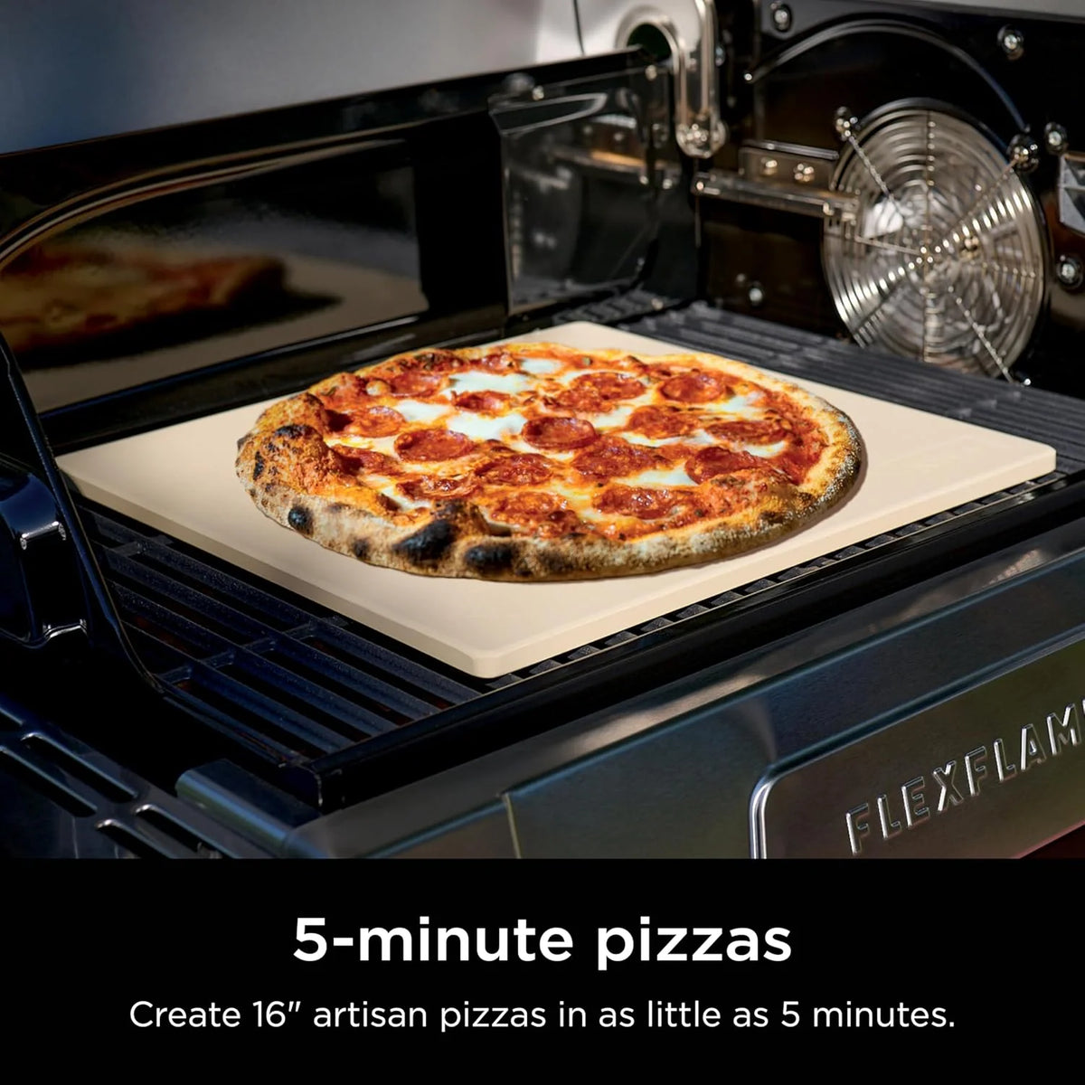 Ninja FlexFlame, Grill and Smoker, Electric and Propane Grill, Roaster, BBQ Grill, 5-in-1 Cooking System, 3 Burner, Digital Control, Outdoor Cooking, Griddle, Pizza Maker, Stainless Steel, PG301