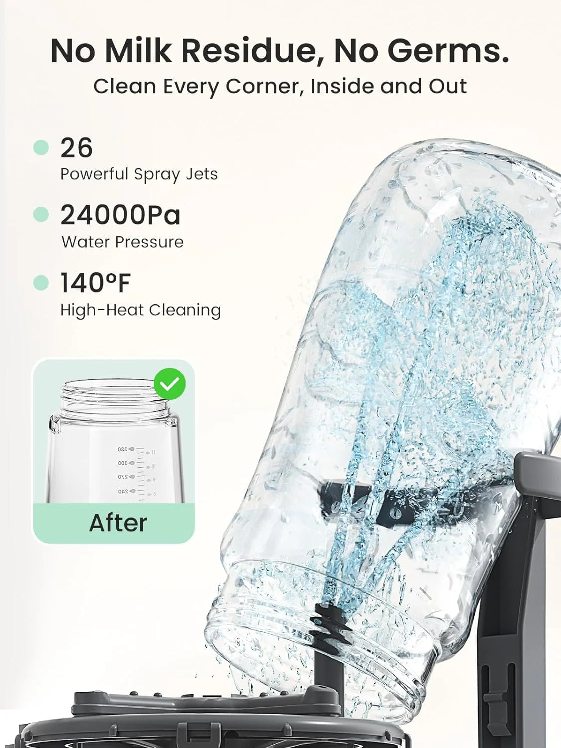 Bottle Washer Pro | All-in-One Bottle Washer and Sterilizer and Dryer | Baby Bottle Washer for Bottles, Pump Parts & Baby Essentials