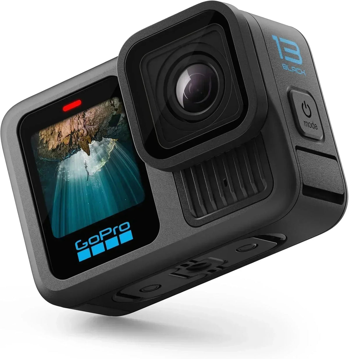 Black Waterproof Action Camera with 5.3K60 Video 27MP Photo Compatability HB-Series Lenses