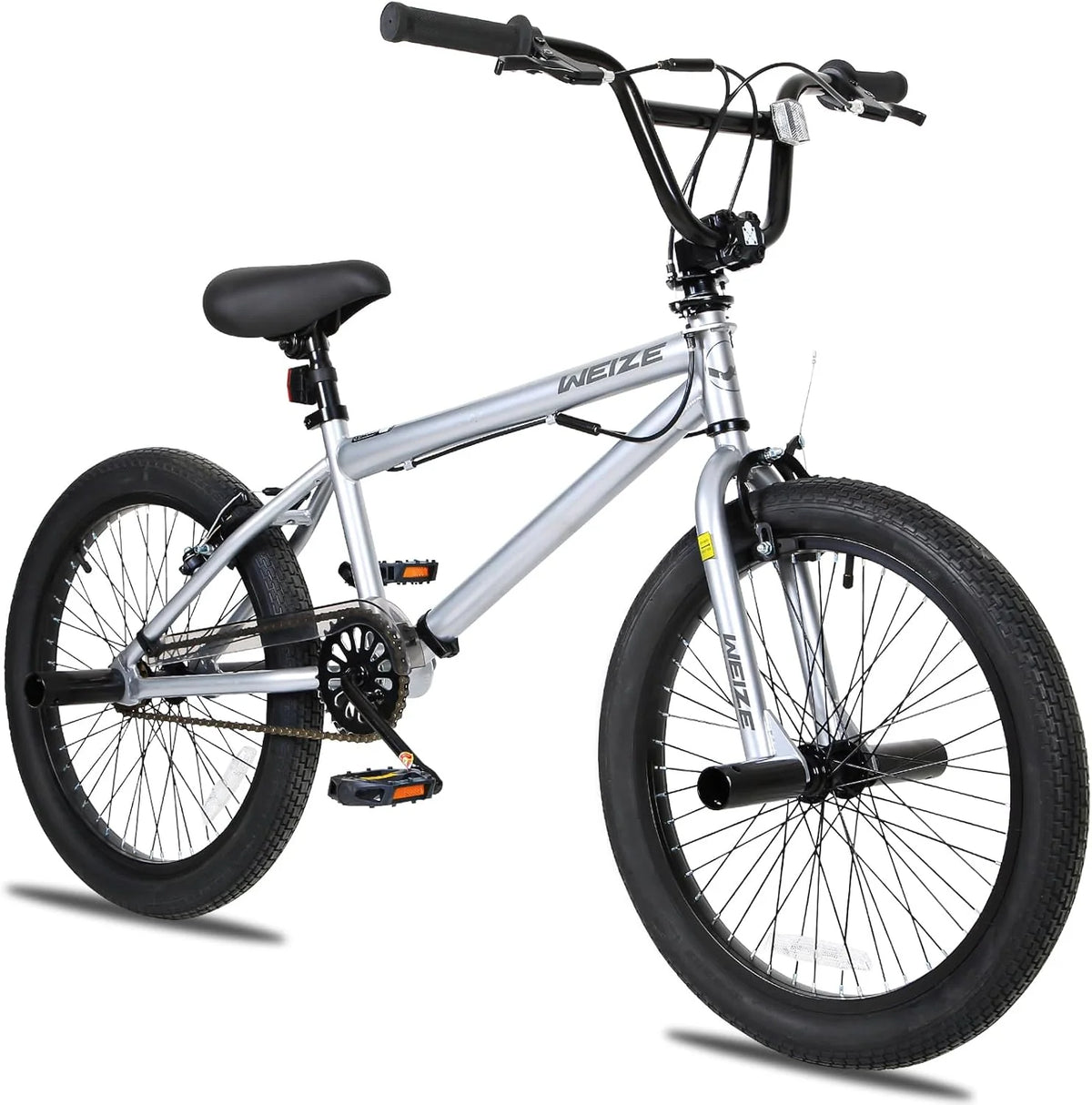 WEIZE Freestyle BMX Bicycle 20 Inch Stunt Bike for Kids and Adults Men and Women High Strength Steel Frame 360 Degree Rotor Freestyle