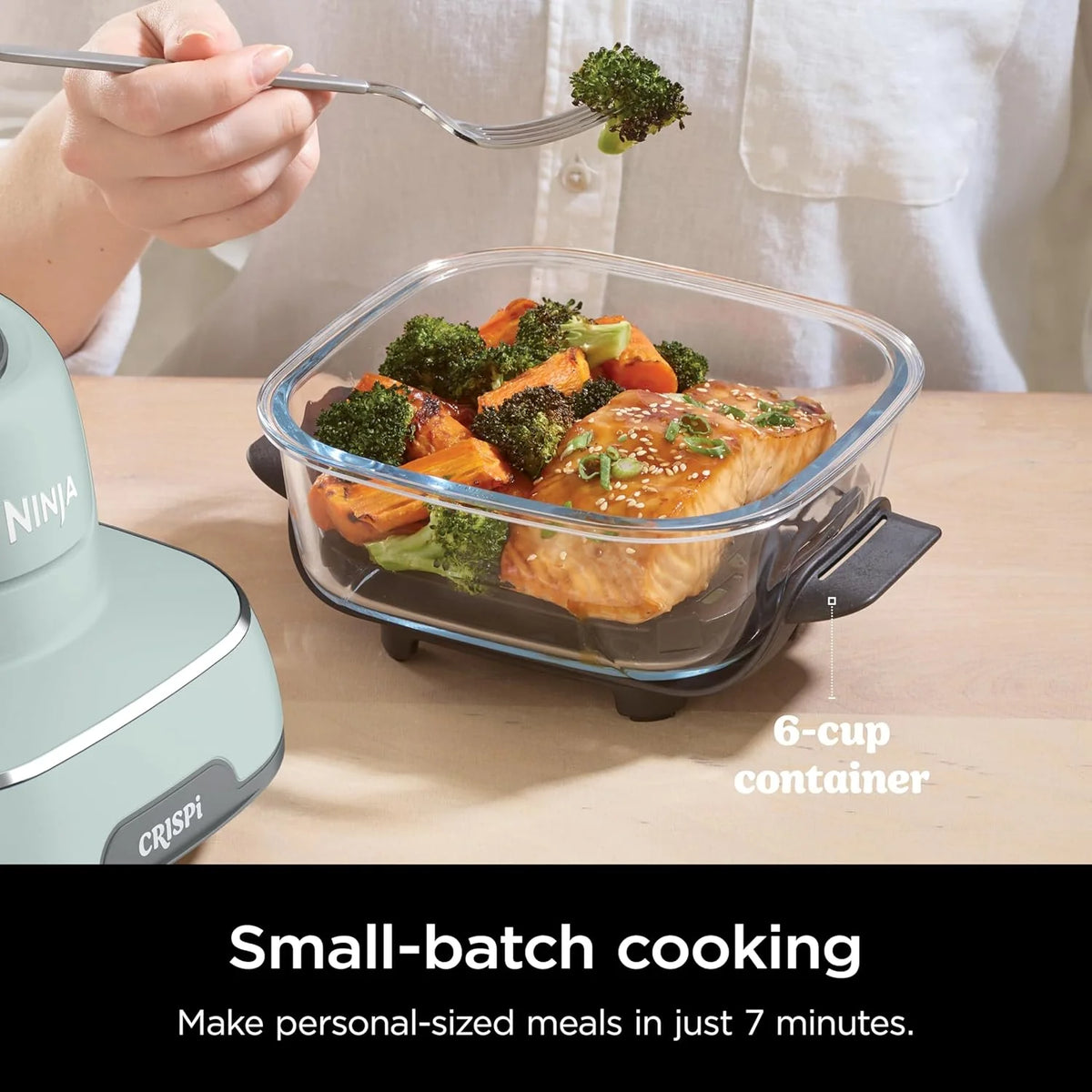 Ninja Crispi 4-in-1 Portable Glass Air Fryer Cooking System