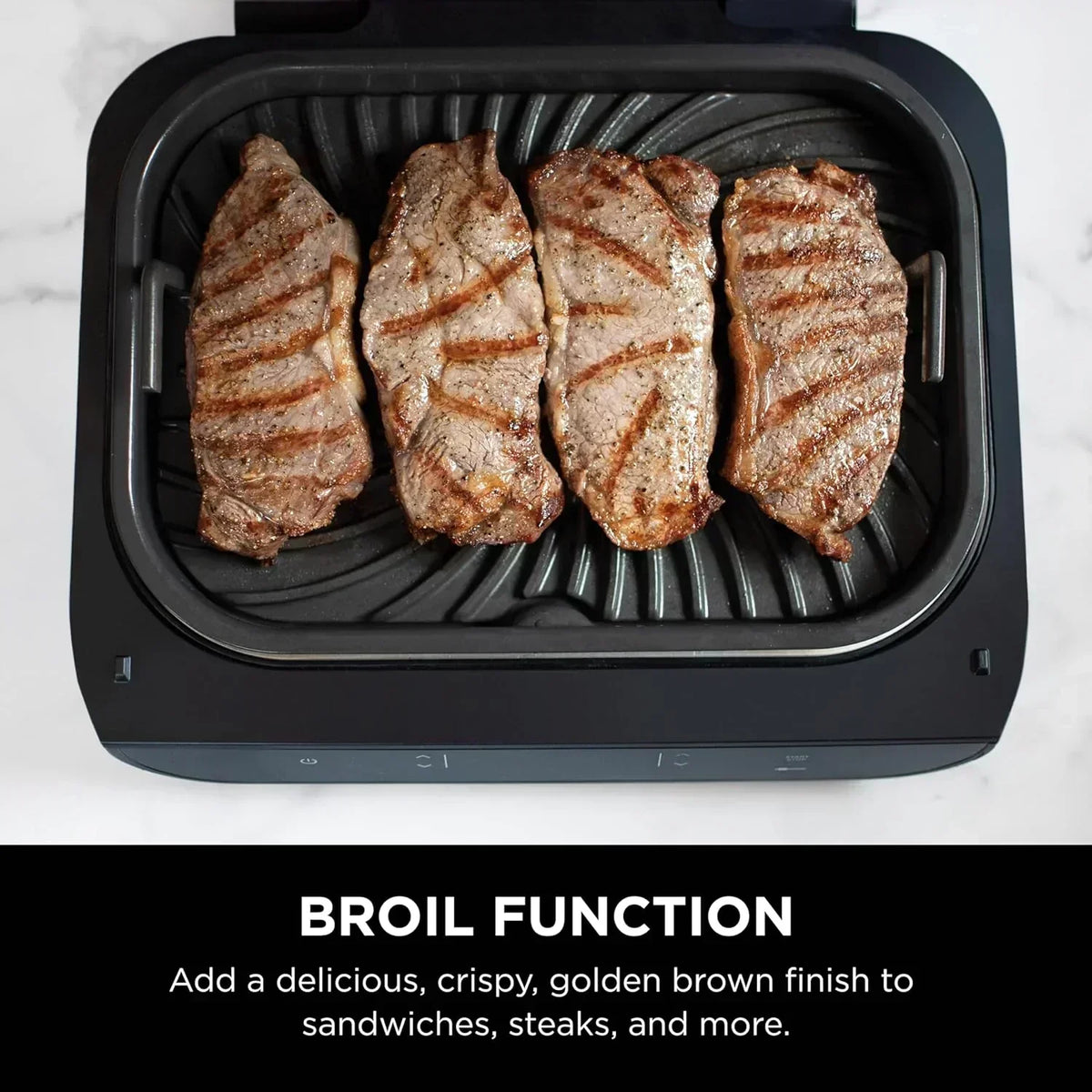 Ninja Foodi Smart XL 6-in-1 Indoor Grill with Air Fry Bake Roast Broil and Dehydrate