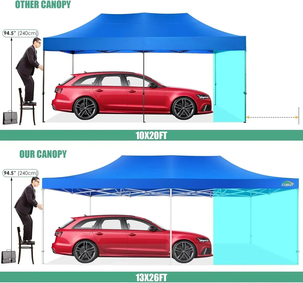 COBIZI 10x20 Heavy Duty Pop up Canopy Tent 6 sidewalls Commercial Canopy Wedding Party Tents