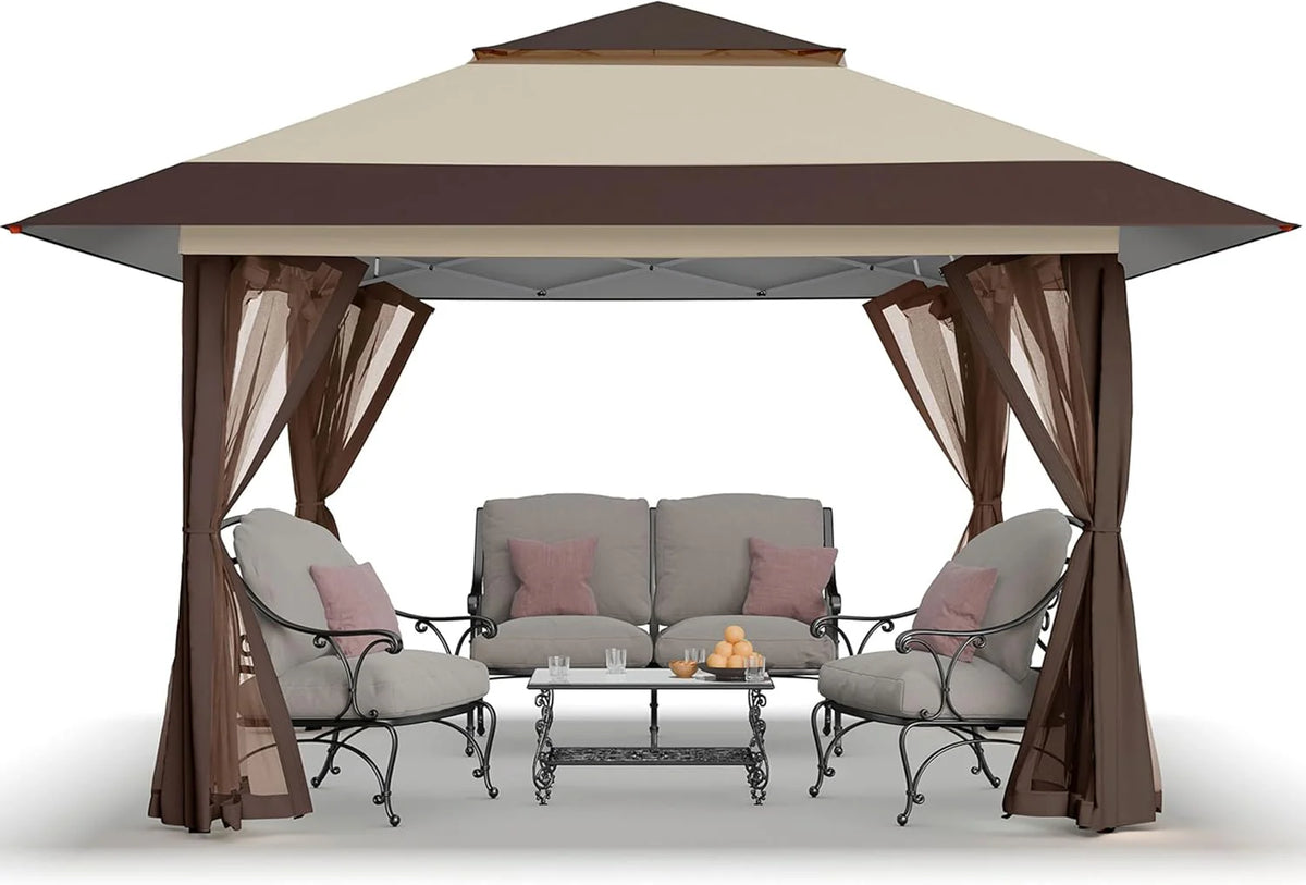 CROWN SHADES 13x13 Pop Up Gazebo, Canopy Tent, Gazebos on Clearance