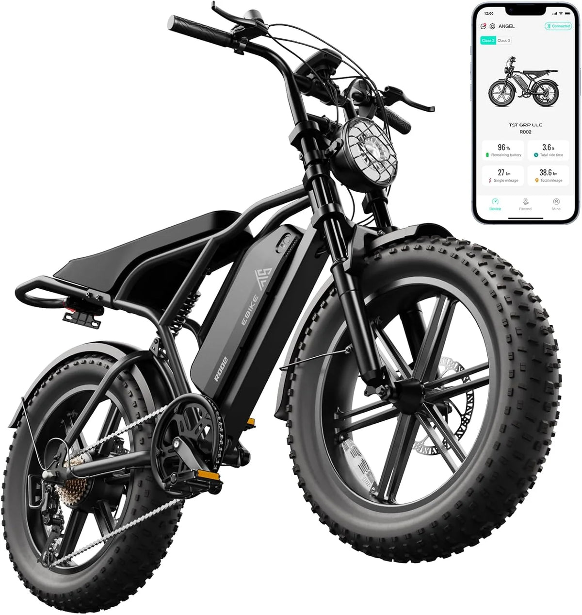 Electric Bike for Adults 1500W Peak 20 Fat Tire All-Terrain E-Bike 60/110 Miles 28 MPH Electric Dirt Bike