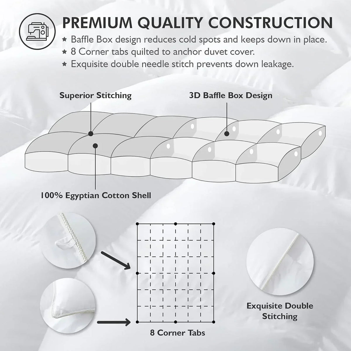 Baffle Box Design Comforter Duvet
