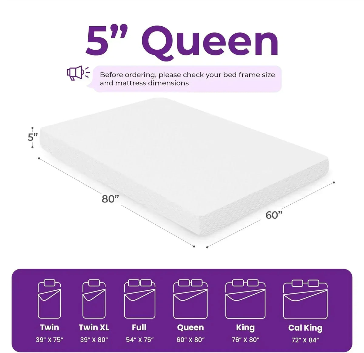 GAESTE 8-inch Fully Cooling Gel Memory Foam Mattress Mattress-in-a-Box