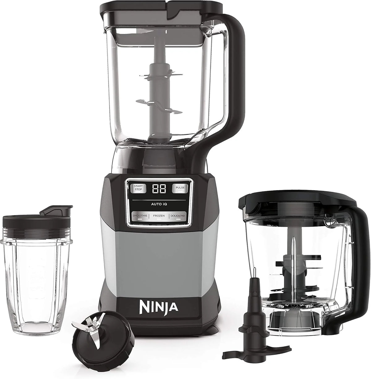 Ninja Blender Compact Kitchen System for Smoothies, Doughs, and Frozen Drinks with Auto-IQ, 72 oz* Blender Jar