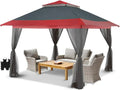 CROWN SHADES 13x13 Pop Up Gazebo Canopy Tent Gazebos on Clearance Outdoor Gazebo