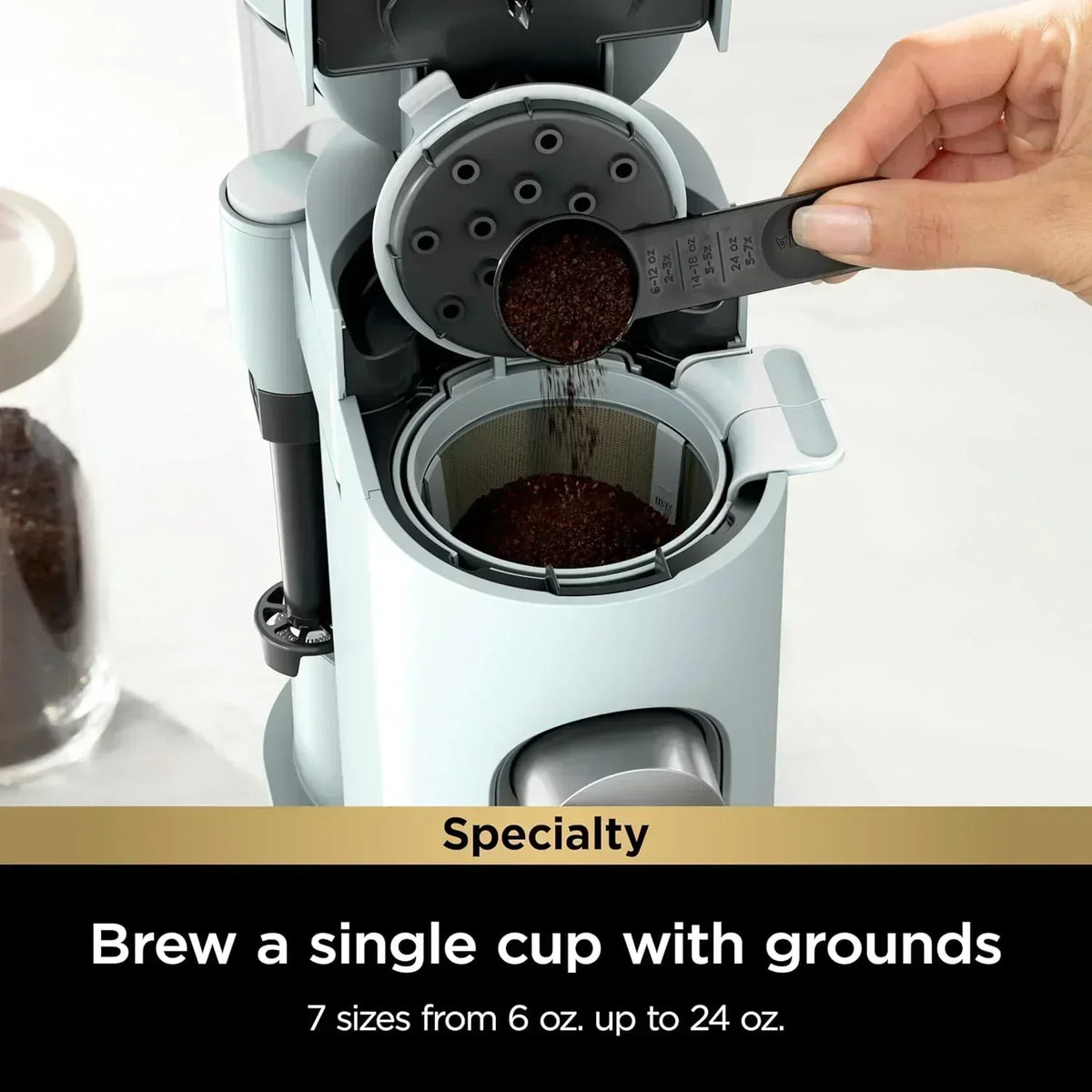 Ninja Coffee Maker Single Cup Brews with pods and grounds K-Cup compatible 4 brewing methods
