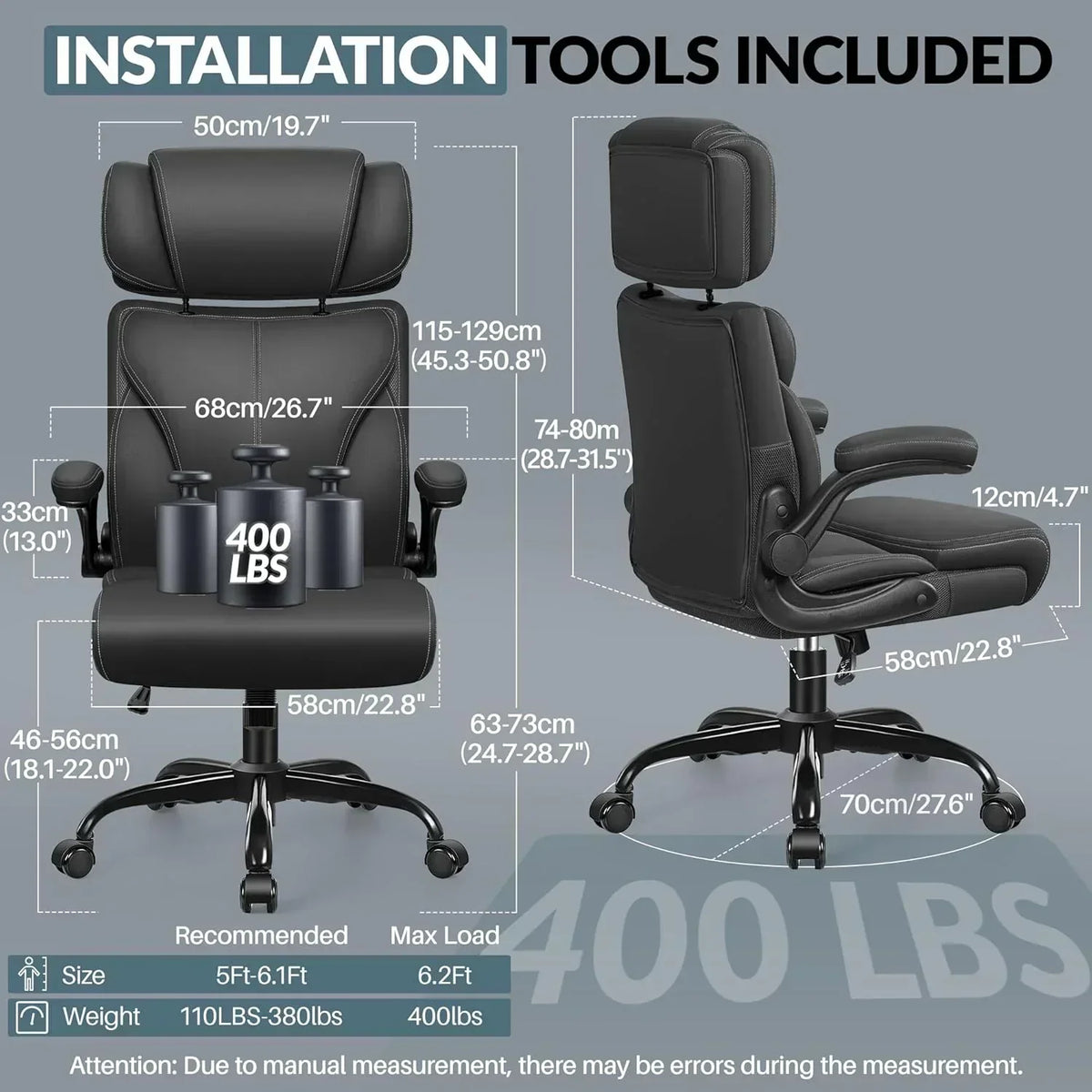 Office Chair Large High-Foot Computer Desk Chair Chair Lumbar Support Rotating Computer Chair