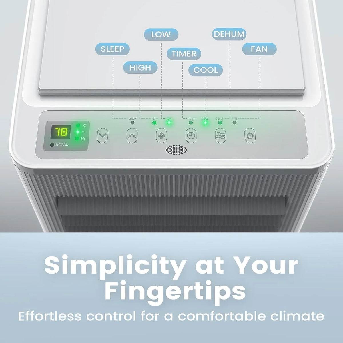 Air Choice Portable Air Conditioner, 10000 BTU Air Conditioner Portable for Room Up to 450 Sq.Ft, Remote Control, 24H Timer, Dehumidifier & Fan Modes, 3-in-1 AC Unit with Window Kit for Home Office