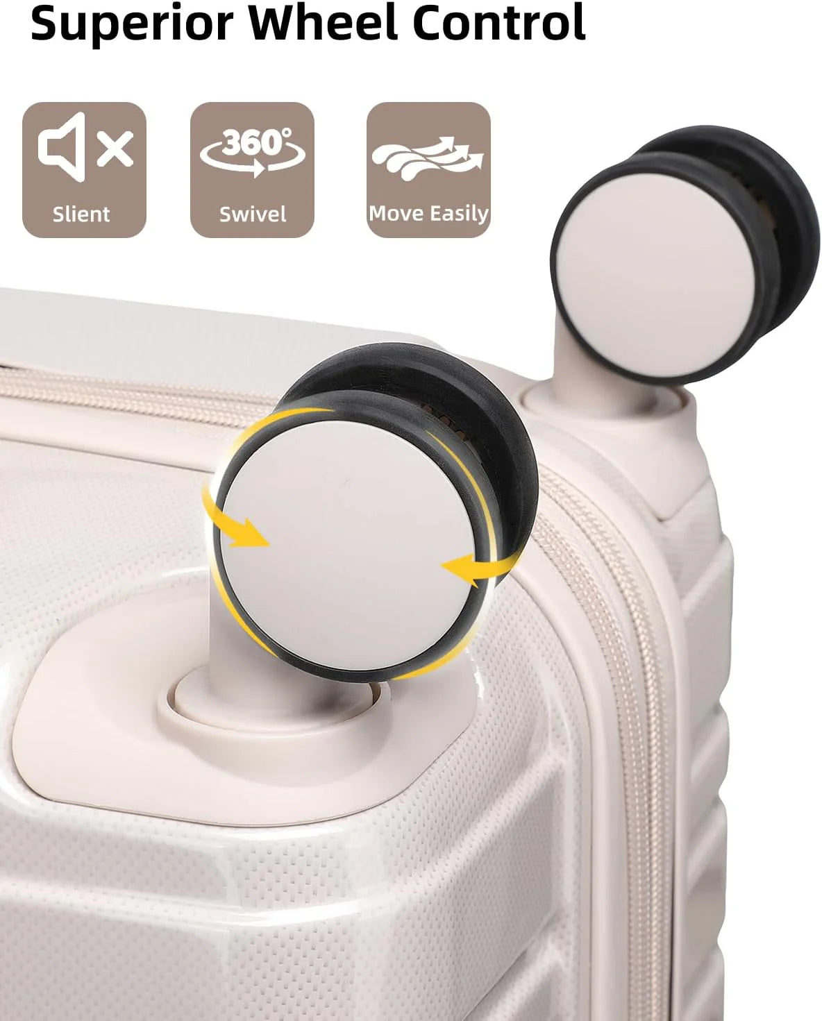 6-piece luggage set, expandable hardshell suitcase set with spinner wheels, lightweight rolling luggage set