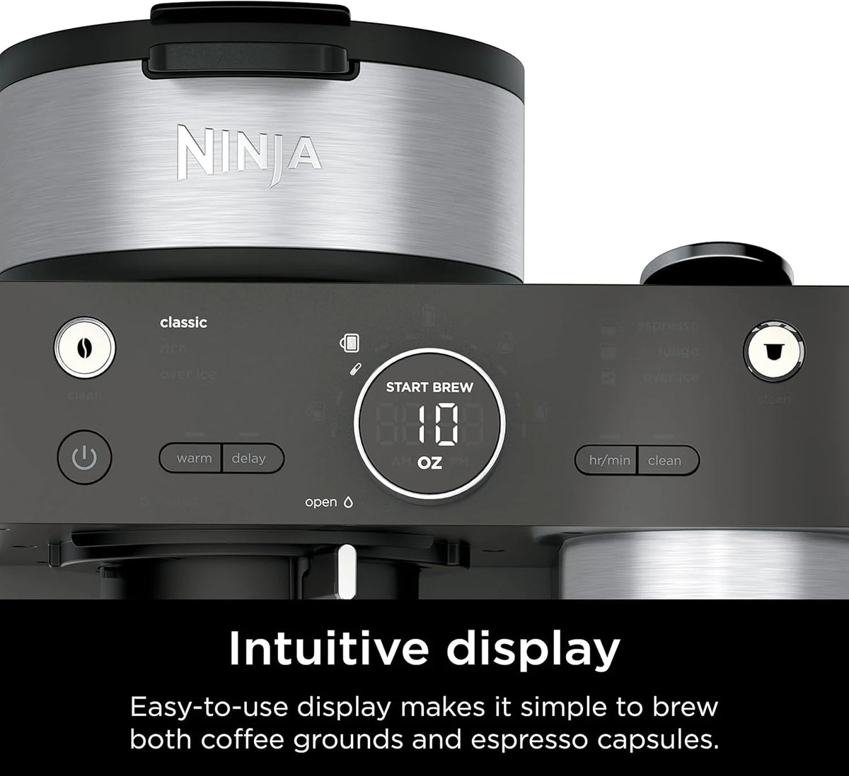 Ninja Espresso & Coffee Maker & Barista System 3 Espresso Brew Styles Single-Serve Coffee
