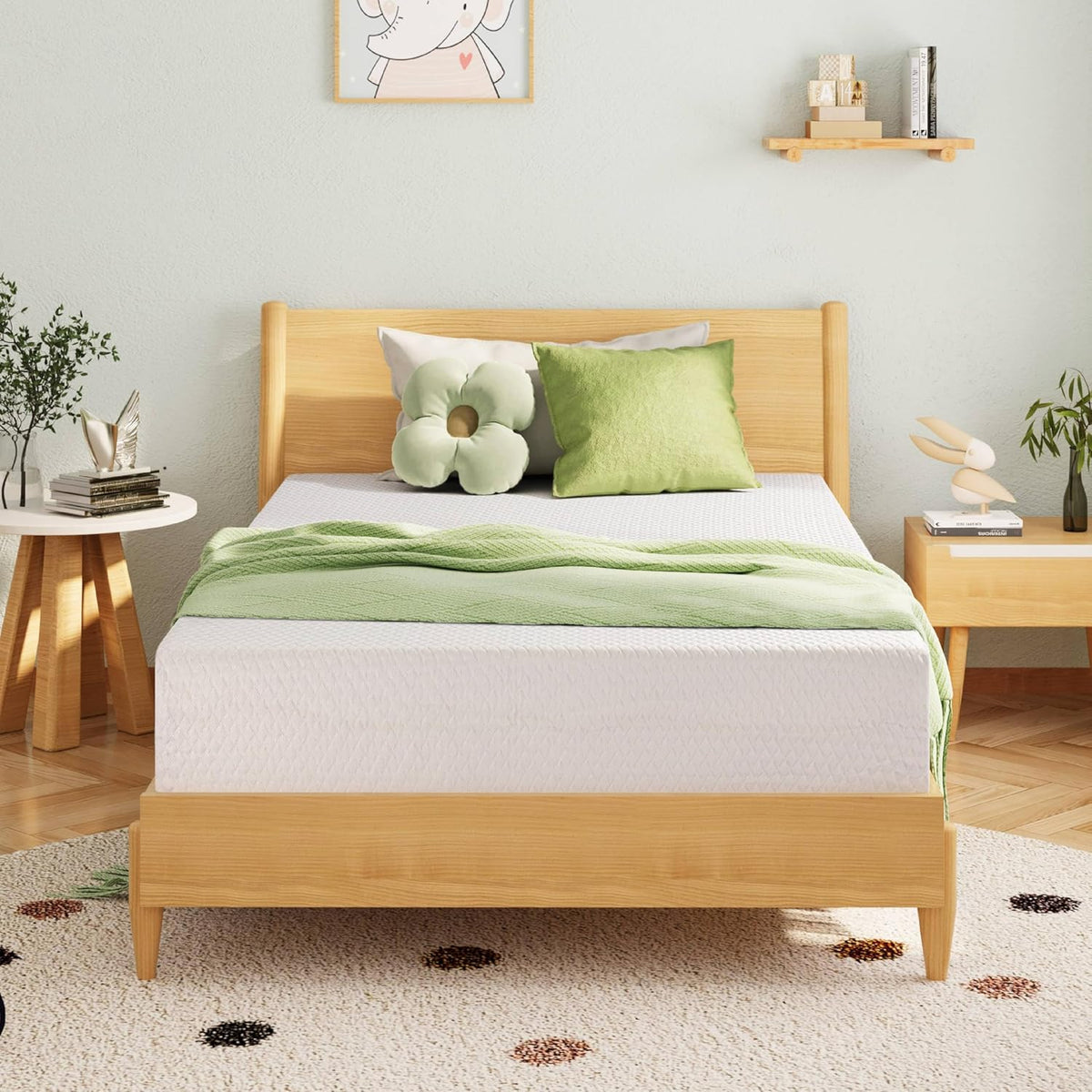 8-inch double mattress with memory foam for medium firm support