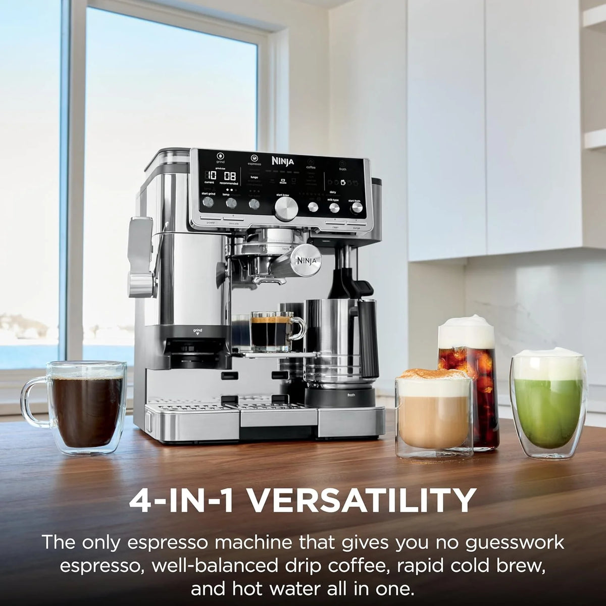 Ninja Luxe Café Pro Series, Espresso Machine, Drip Coffee, Cold Brew