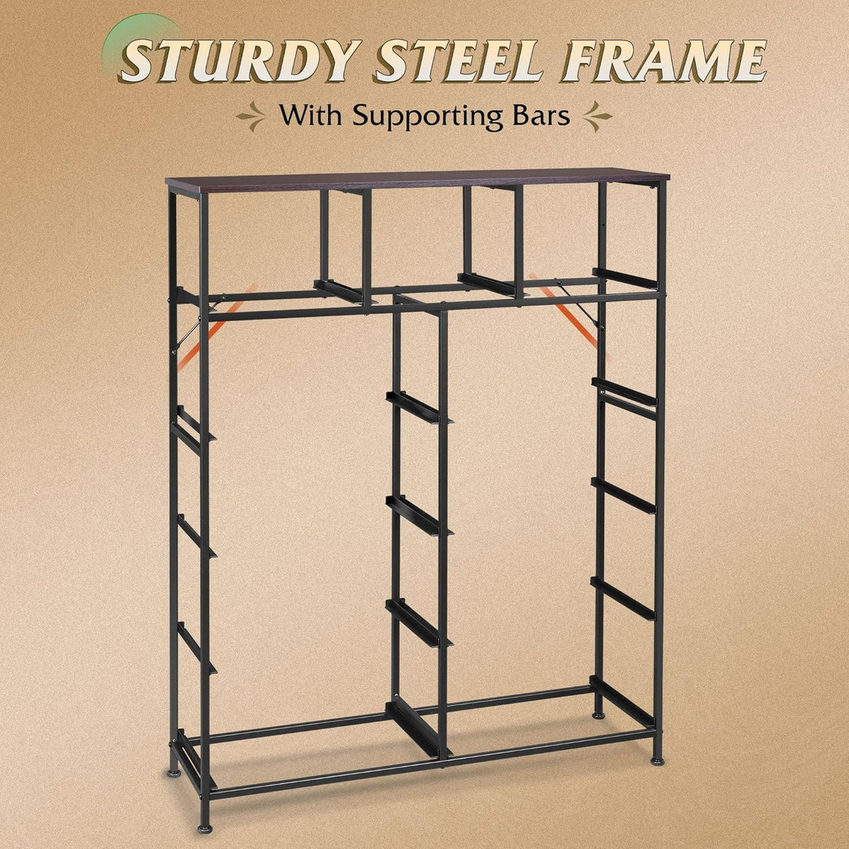 Storage Organizer Unit 11 Fabric Bins Storage Drawers Organizer Steel Frame Tall Storage Tower