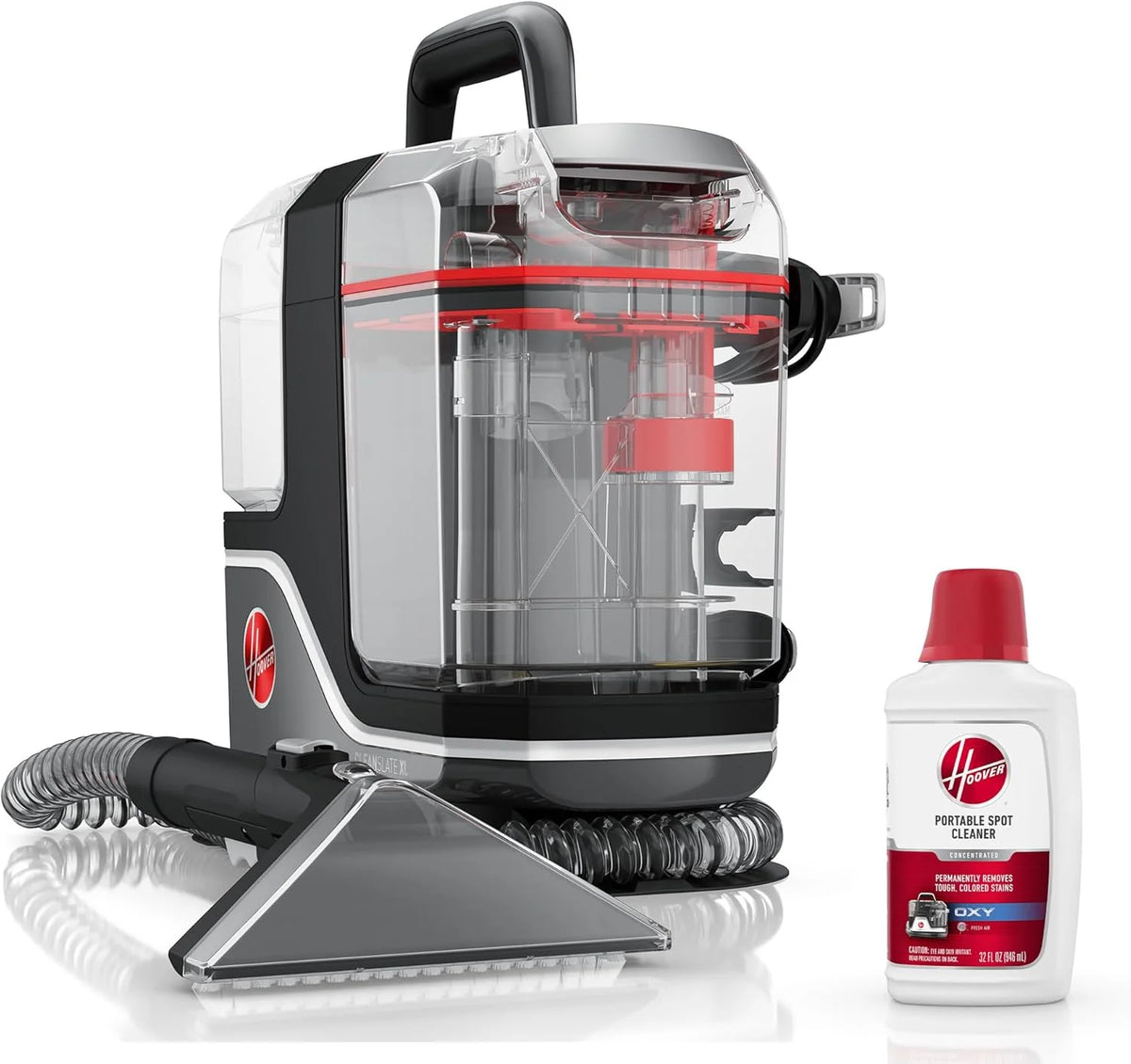 Hoover CleanSlate Plus Portable Carpet & Upholstery Spot Cleaner with Powerful Suction and Multiple Tools