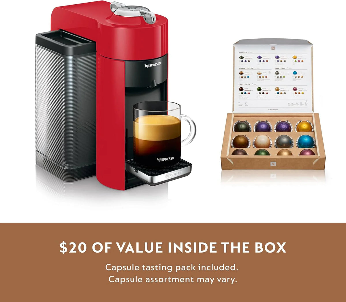 Nespresso De'Longhi Vertuo Coffee and Espresso Machine