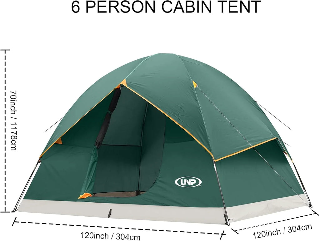 Camping Tent 2/3/4/6 Person Dome Tent Portable Camping Tent for Outdoor and Backpacking Beach